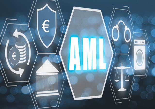 AML, Anti Money Laundering Financial Bank Business Concept